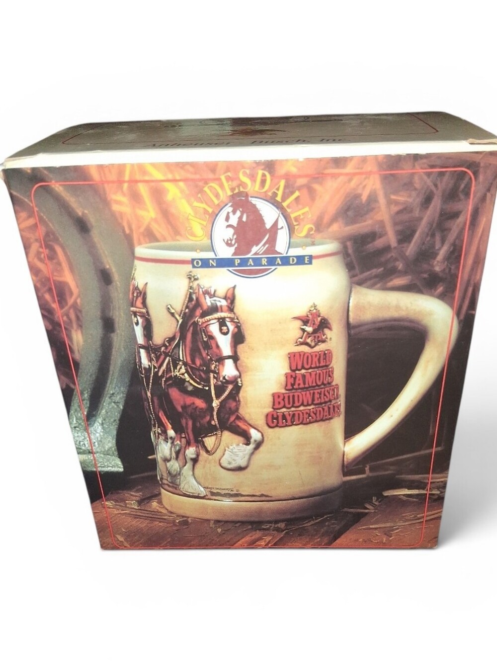 Vintage Budweuser Clydesdales On Parade 1991 Mug